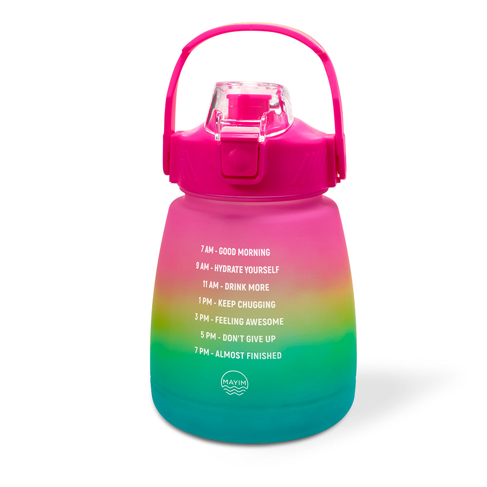 MAYIM Motivational Lantern Hydrate Bottle Pink