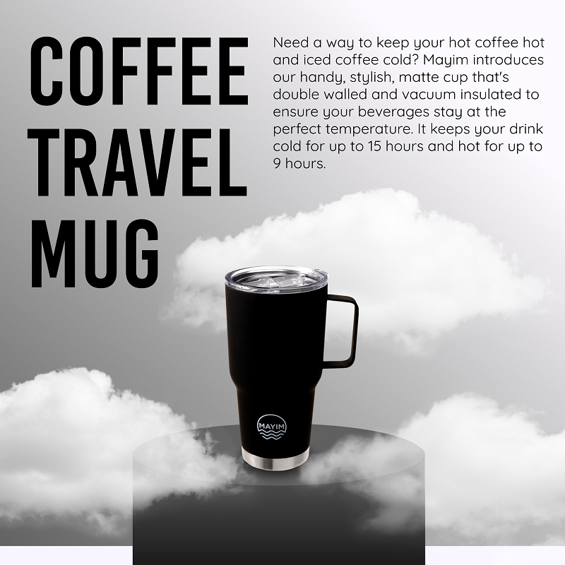 Travel Mug Keeps Drinks Cold for Hours