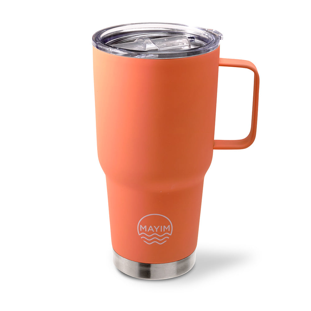 The Fit in Cup Holder Coffee Mug- Peach – Mayim Bottle