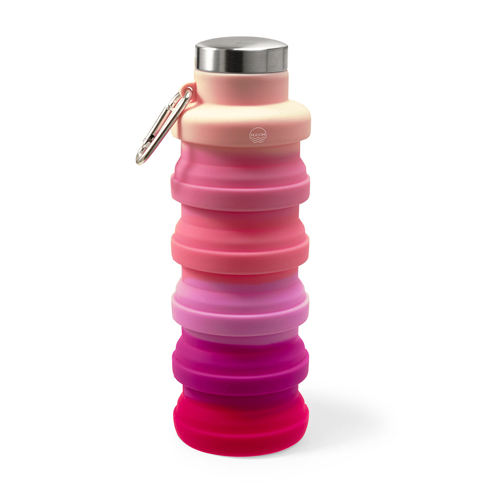 Collapsible Pink Ombre Water Bottle