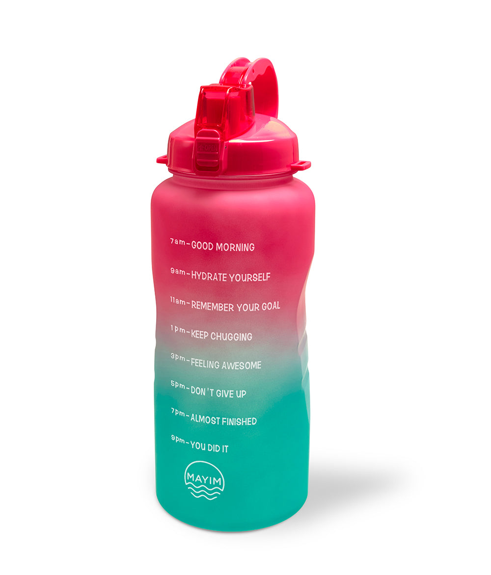 Primula Motivational Water Bottle, Coral Ombre, 64 ounce 1 ct