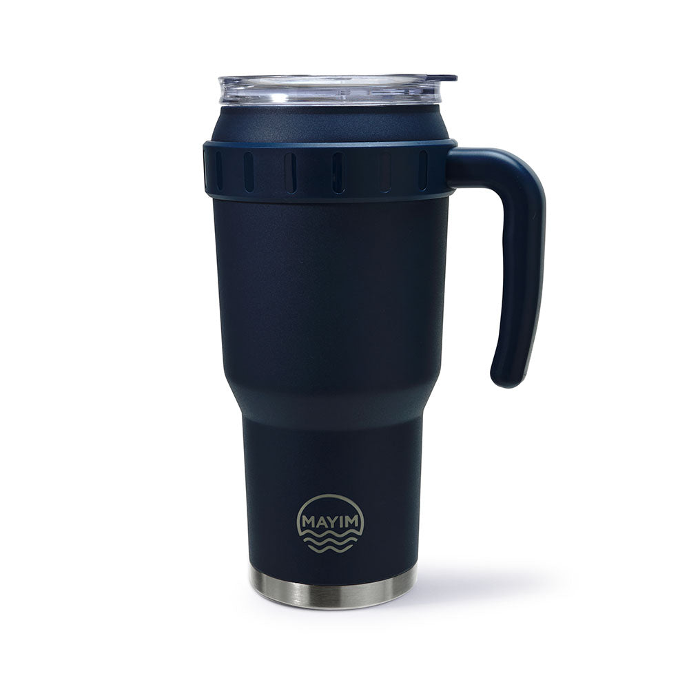 Honeycomb Stainless Steel Tumbler - Navy - Caribou Coffee
