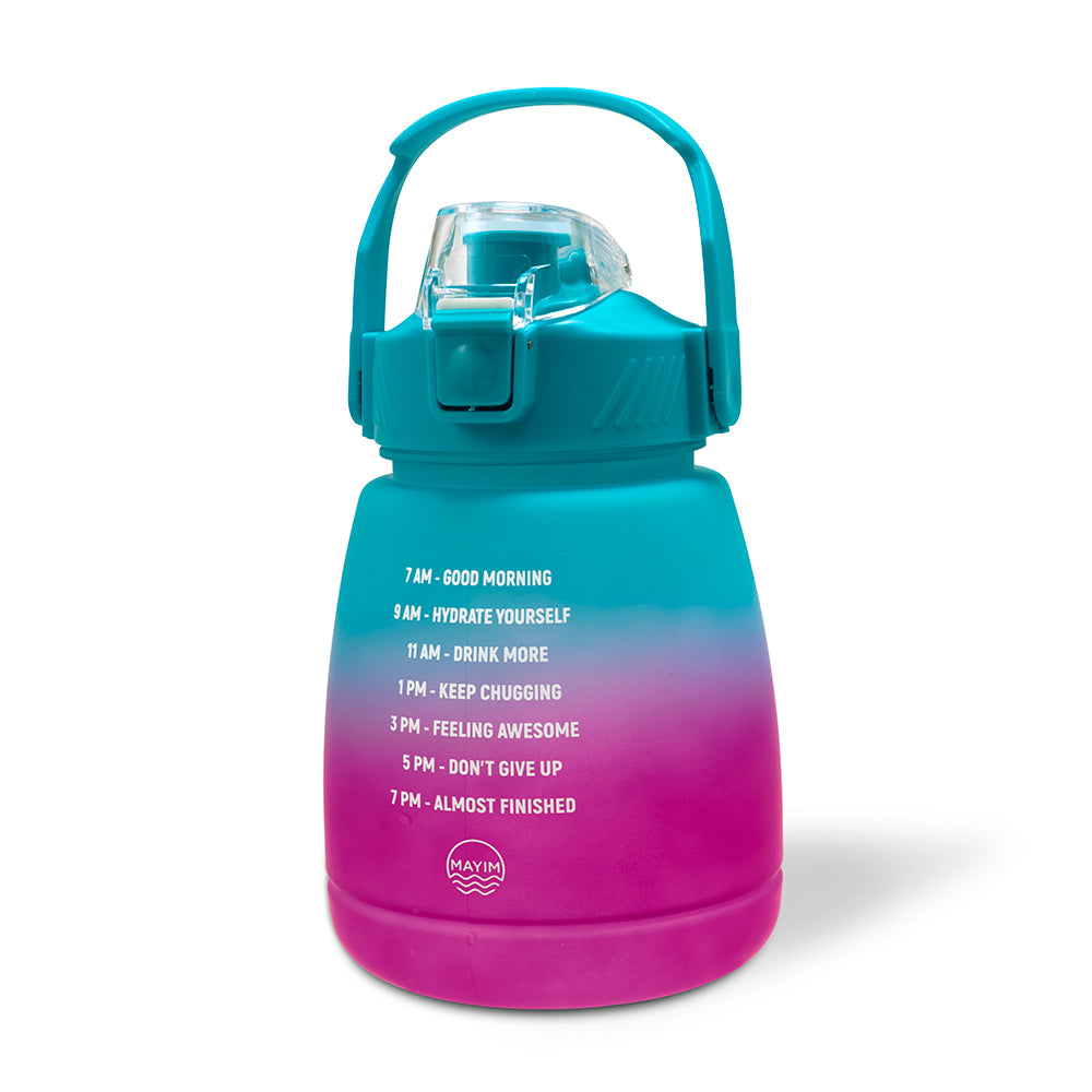 New Mayim The Lantern Motivational 32 OZ Ombre Water Bottle With Time  Markers