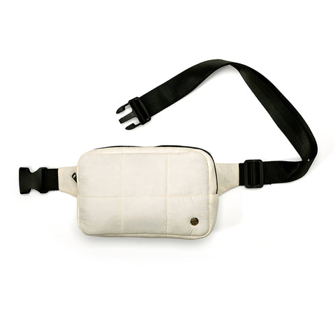 THE "PUFFER" FANNY PACK - IVORY