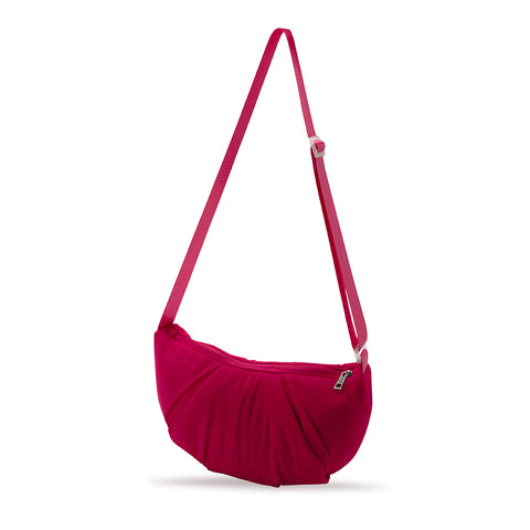 THE "CRESCENT" CROSSBODY BAG - FUCHSIA