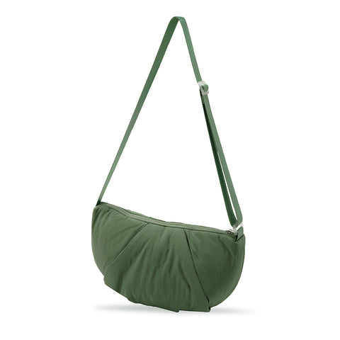 THE "CRESCENT" CROSSBODY BAG - GREEN SAGE