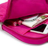 SLING PUFFED CROSSBODY BAG  - FUCHSIA