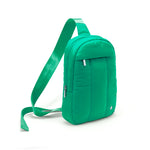 SLING PUFFED CROSSBODY BAG  - GREEN