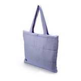 Quilted Puffer Tote - Lilac