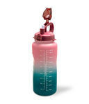 Ombre Motivational Water Bottle- Mauve to Purple
