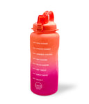 Ombre Motivational Water Bottle- Coral to Fuchsia