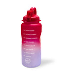 Ombre Motivational Water Bottle- Red to Periwinkle