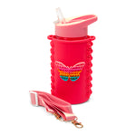 Kids Pop It Water Bottle - Orange