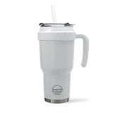 Traveler - Flip Straw & Easy Sip Lid - White