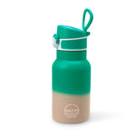 Kids Silicone Spout Water Bottle Suitable for Kids - Aqua/Blush