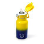 Kids Silicone Spout Water Bottle Suitable for Kids - Yellow/Cobalt