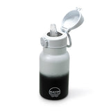 Kids Silicone Spout Water Bottle Suitable for Kids - White/Black