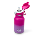 Kids Silicone Spout Water Bottle Suitable for Kids - Pink/Violet