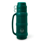 Stainless Steel Thermos with 2 Cups - Kelly Green