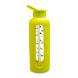 Borosilicate Glass Bottle - Neon Yellow