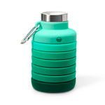 Collapsible Carabiner Bottle - Larger - Teals