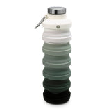 Collapsible Carabiner Bottle - Larger - White to Black