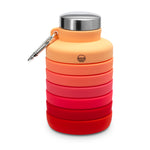 Collapsible Carabiner Bottle - Larger - Corals