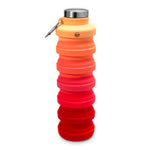 Collapsible Carabiner Bottle - Larger - Corals