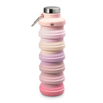 Collapsible Carabiner Bottle - Larger - Blush