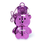 Electroplated Bear Bottle - Bigger Size - Purple