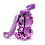 Electroplated Bear Bottle - Purple