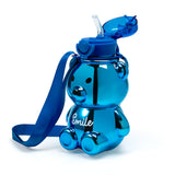 Electroplated Bear Bottle - Bigger Size - Blue