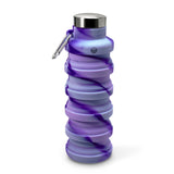 Collapsible Carabiner Bottle - Tie Dye- Purple