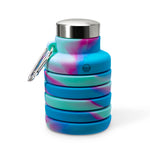 Collapsible Carabiner Bottle - Tie Dye - Multi