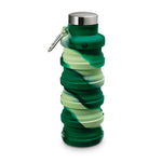 Collapsible Carabiner Bottle - Tie Dye - Green