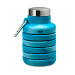 Collapsible Carabiner Bottle - Tie Dye - Turquoise