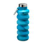 Collapsible Carabiner Bottle - Tie Dye - Turquoise