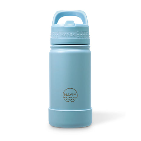 Kids Classic Stainless Steel with Flip Straw Lid & Boot - Light Blue