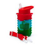 Kids Popper Bottle Train - Red/Blue