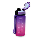 Kids Small Time Marker Motivational Bottle - Fuchsia/Purple