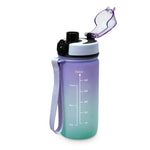 Kids Small Time Marker Motivational Bottle - Lila/Aqua