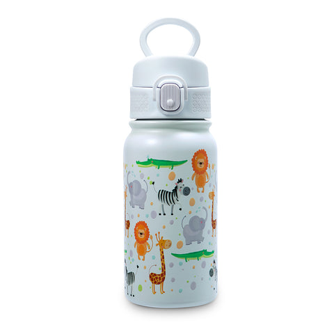 Kids 3D Embossed Print Stainless Steel Bottle - Multi