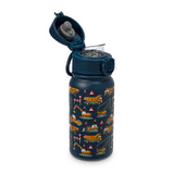 Kids 3D Embossed Print Stainless Steel Bottle - Navy