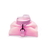 OVERSIZE SILICONE COLLAPSIBLE BOTTLE - HOT PINK