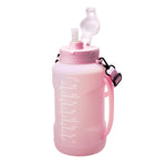 OVERSIZE SILICONE COLLAPSIBLE BOTTLE - HOT PINK