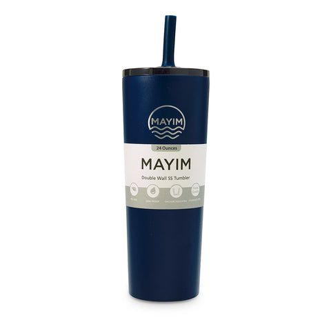 The Everyday Press-In Straw Tumbler - Navy