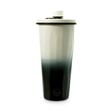 OMBRE MAGNETIC CAP TUMBLER - IVORY & BLACK