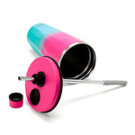 OMBRE MAGNETIC CAP TUMBLER - HOT PINK & AQUA