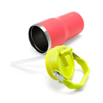 Kids Mini Adventure Flow Stainless Steel with Handle - Coral & Yellow