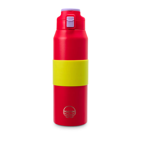 Free-Sip Powder Coated Bottle - Red Lime Mix